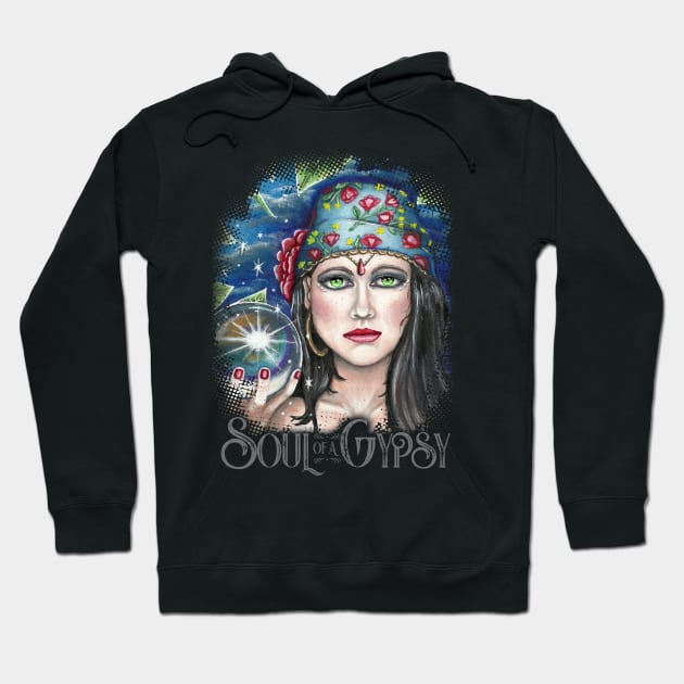 Soul of a Gypsy Hoodie by TAS Illustrations and More